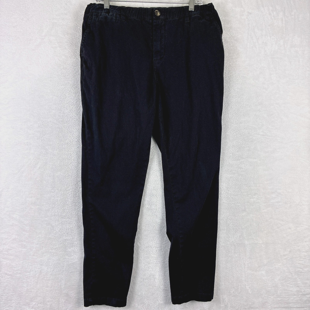 Cove USA Chino Pants Mens 32 Black Pull On Elastic Outdoor Hiking Beach Preppy